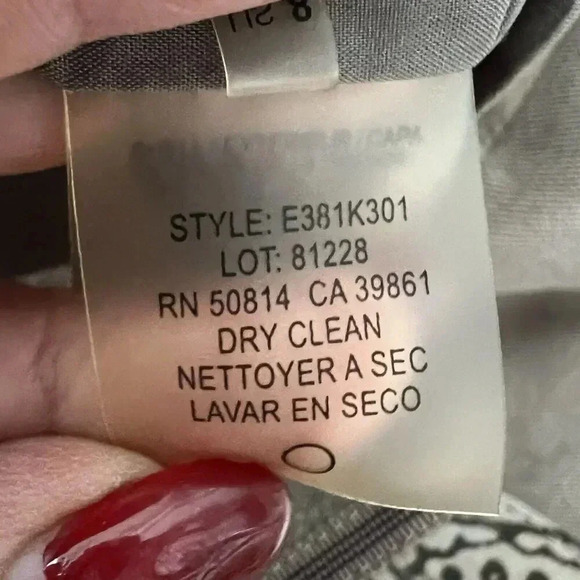 Elie Tahari Devona Skirt‎ Mushroom Women’s Size 8 Belted Side Panels Boho - Picture 12 of 16